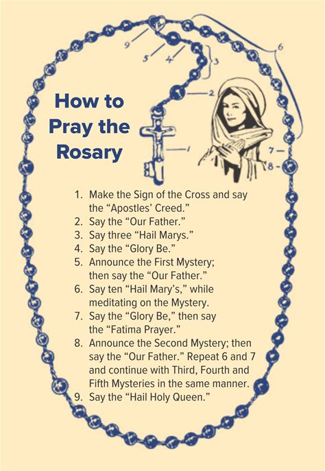 How To Pray The Rosary Printable