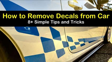 How To Remove Car Decals