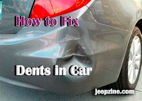 How To Repair Car Dents