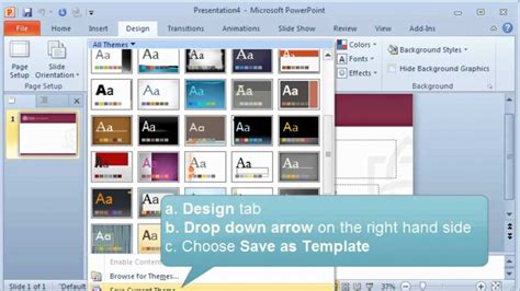 How To Save A Powerpoint Template