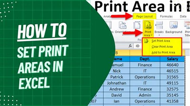 How To Set Printable Area In Excel