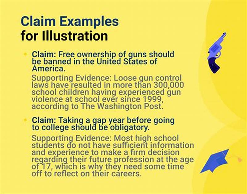 How To Start A Claim Examples