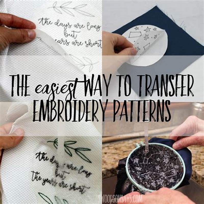 How To Transfer Embroidery Pattern