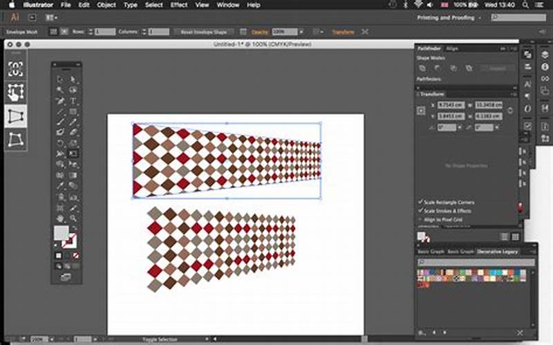 How To Transform Pattern In Illustrator