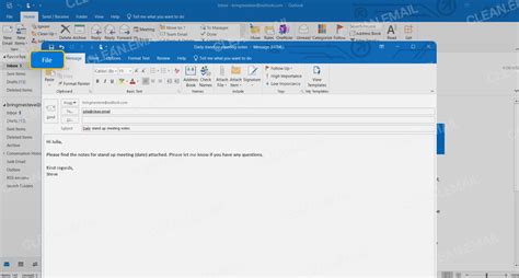 How To Use An Email Template In Outlook