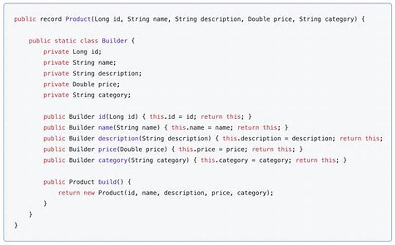 How To Use Builder Pattern In Java