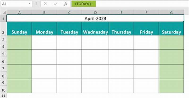 How To Use Calendar In Excel