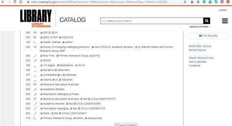 How To Use Library Of Congress Cataloging Resources