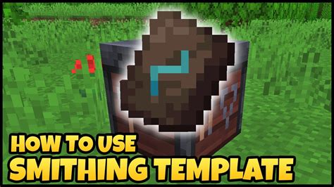How To Use Smithing Template In Minecraft