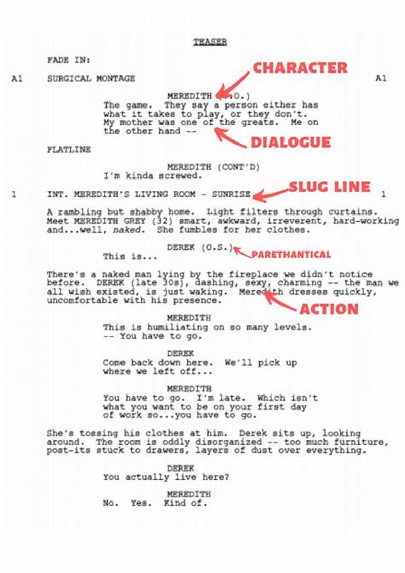 How To Write A Film Script Template
