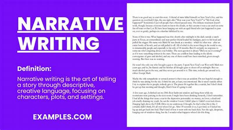How To Write In Narrative Form