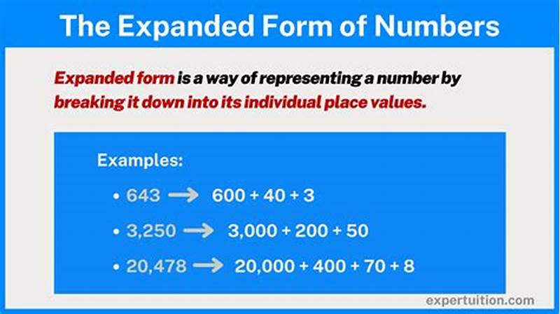 How To Write Numbers In Expanded Form