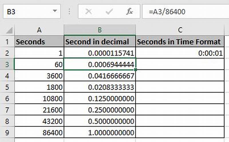 How To Write Seconds In Decimal Form