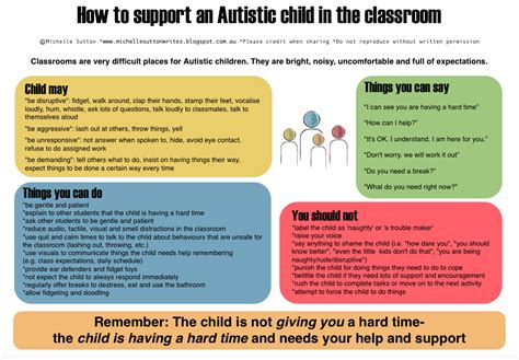 How can I help my child with autism in the classroom