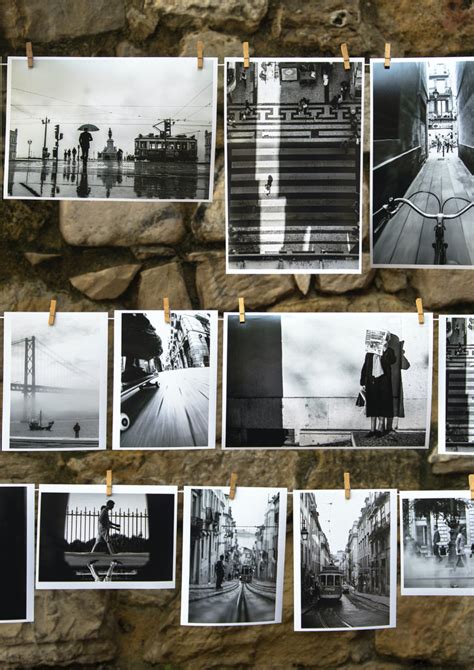 How can I show pictures on a wall without frames