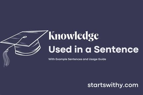 How can I use knowledge in a sentence