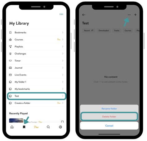 How do I delete a course from Insight Timer