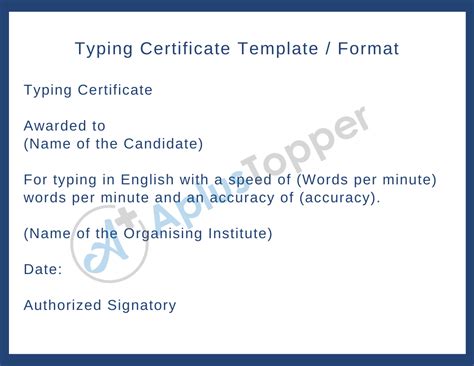 How do I get a valid typing certificate
