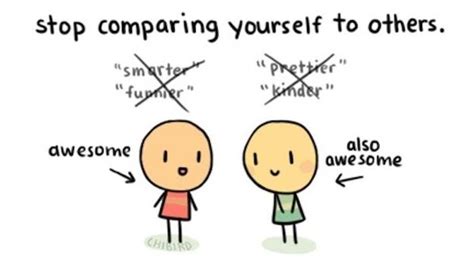 How do I stop comparing myself to someone else