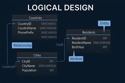 How do you create a logical schema