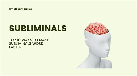 How do you create a subliminal work