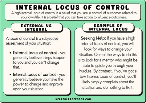 How do you develop an internal locus of control
