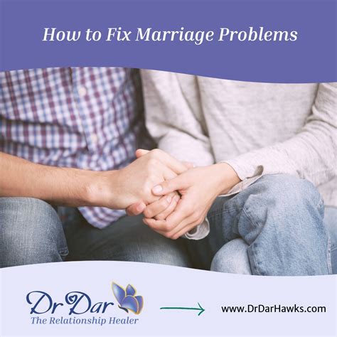 How do you fix a marriage problem