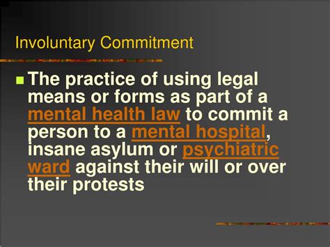 How do you get someone involuntarily committed in Mississippi