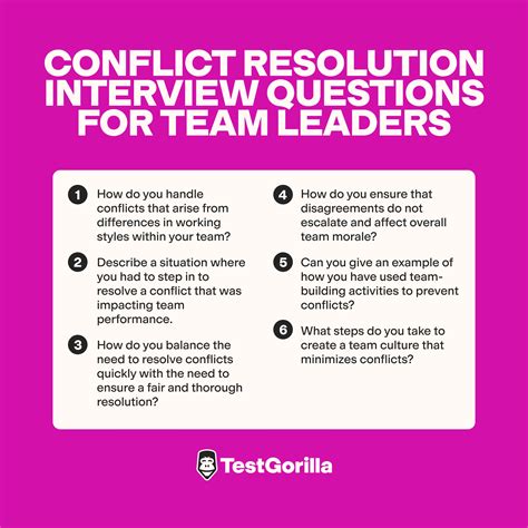 How do you handle conflict in a team interview question