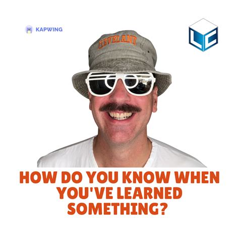 How do you know if youve learned something