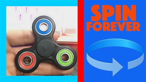 How do you make a spinner spin fidget forever