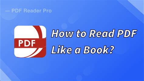 How do you read a book like a PDF