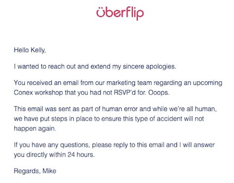 How do you say miscommunication in an email