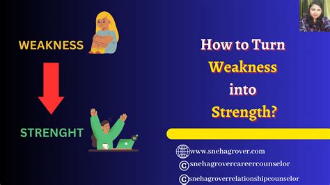 How do you turn a weakness into a strength