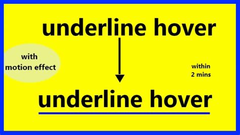 How do you underline text on hover