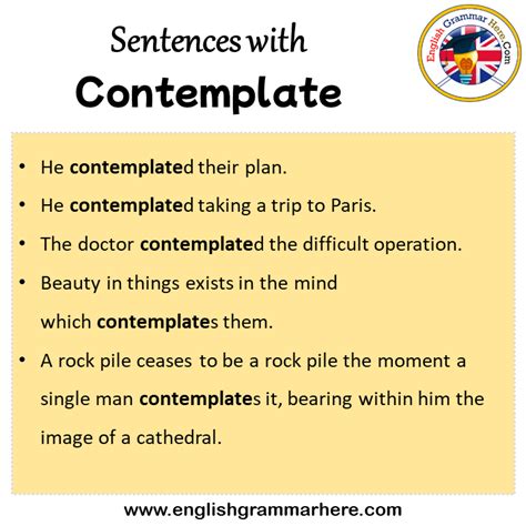 How do you use contemplating in a sentence