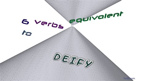 How do you use deify in a sentence