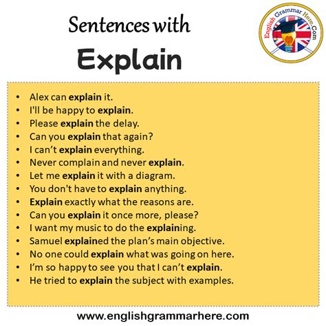 How do you use explain in a sentence