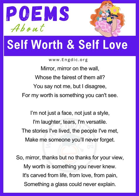 How do you value yourself in a poem