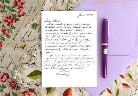 How do you write a handwritten note