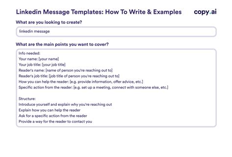 How do you write a message example