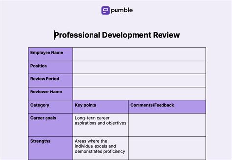 How do you write a performance development review