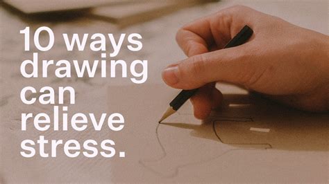 How does drawing help with stress