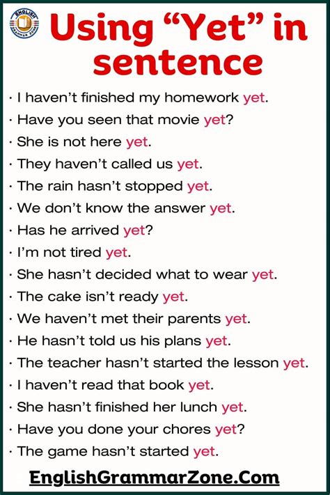 How is yet used in a sentence