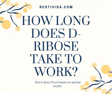 How long does it take for D Ribose to start working