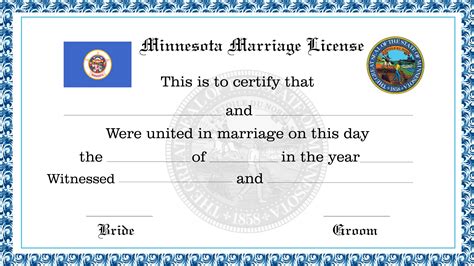 How long does it take to get a marriage license in Minnesota
