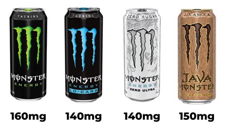 How much caffeine is in a monster coffee