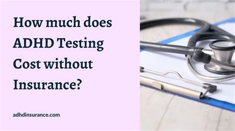 How much does ADHD testing usually cost