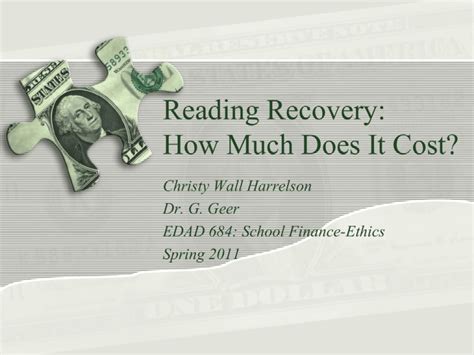 How much does the Reading Recovery program cost