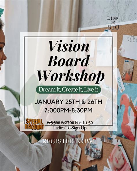 How much is a vision board workshop